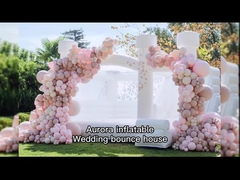 Casa de salto inflável de casamento