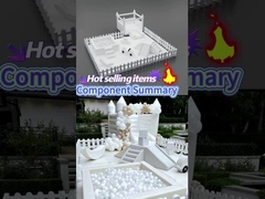 Crianças White Soft Play Equipamento Parque de Jogos Pool Pit Ball Com Slide