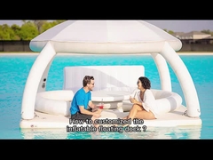 Plataforma de Pontoão de Natação de Barco Flutuante Inflavel de PVC