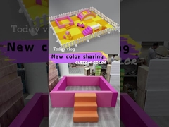 Orange Soft Play With Ball Pit And Slide Rosa Vermelha Soft Playground Interior