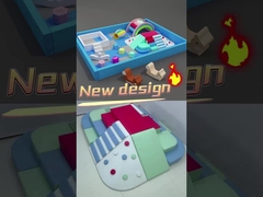 Crianças Soft Play Ball Pit Um conjunto completo Soft Play Rainbow Bridge Soft Play Equipamento