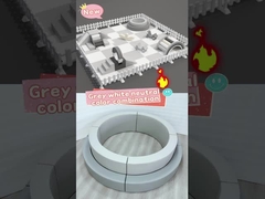 Área de Jogos Suaves Crianças Cinza e Branca Equipamento de Jogos Suaves Jogos de Festa Aluguer