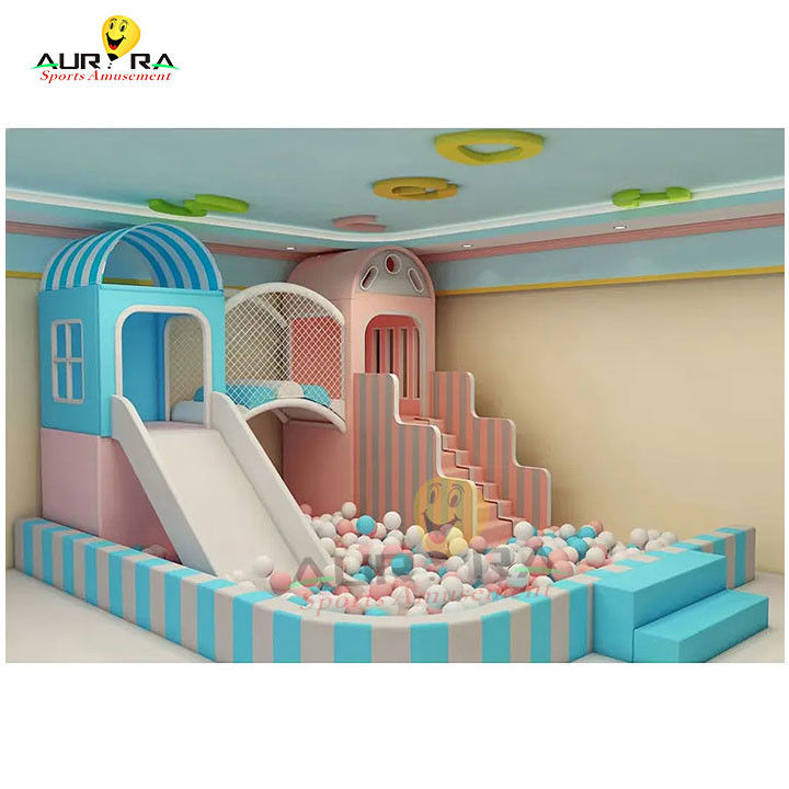 Outdoor Indoor Children Indoor Soft Play Equipment Commercial Pink Para Parque de Jogos