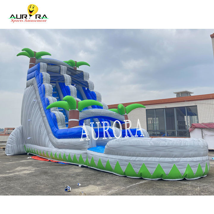 Slide inflável com casa de salto para crianças