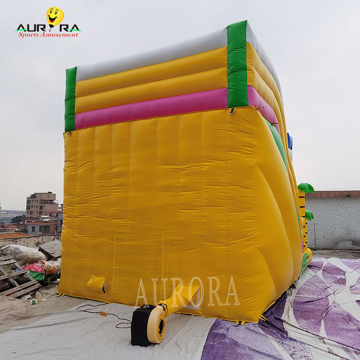 Amarelo para todas as idades Slide inflável comercial personalizado para eventos escolares divertido e seguro