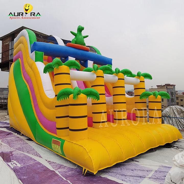 Amarelo para todas as idades Slide inflável comercial personalizado para eventos escolares divertido e seguro