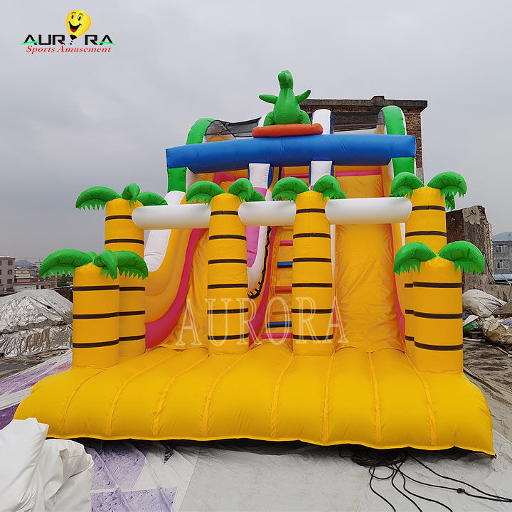 Amarelo para todas as idades Slide inflável comercial personalizado para eventos escolares divertido e seguro