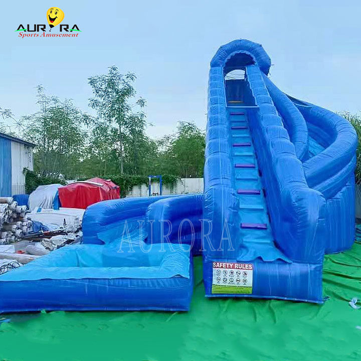 Indoor Playground Slide de água inflável Azul Para todas as idades