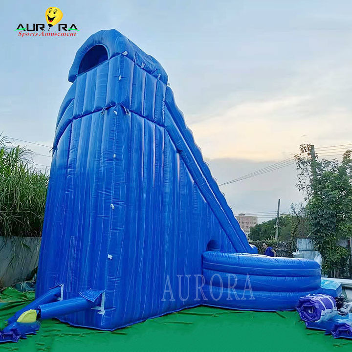 Indoor Playground Slide de água inflável Azul Para todas as idades