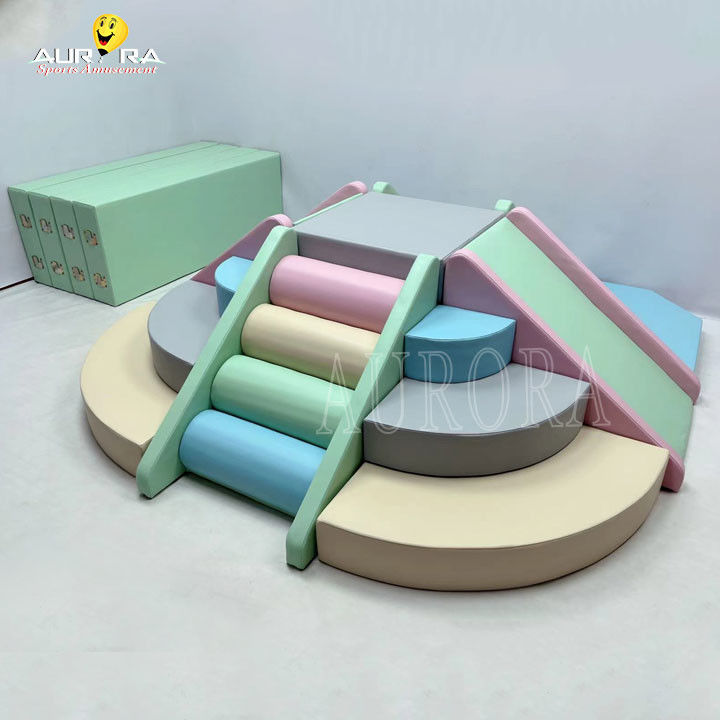 Pastel Baby Soft Play Blocos de escalada para festa Aluguer de equipamento de soft play personalizado