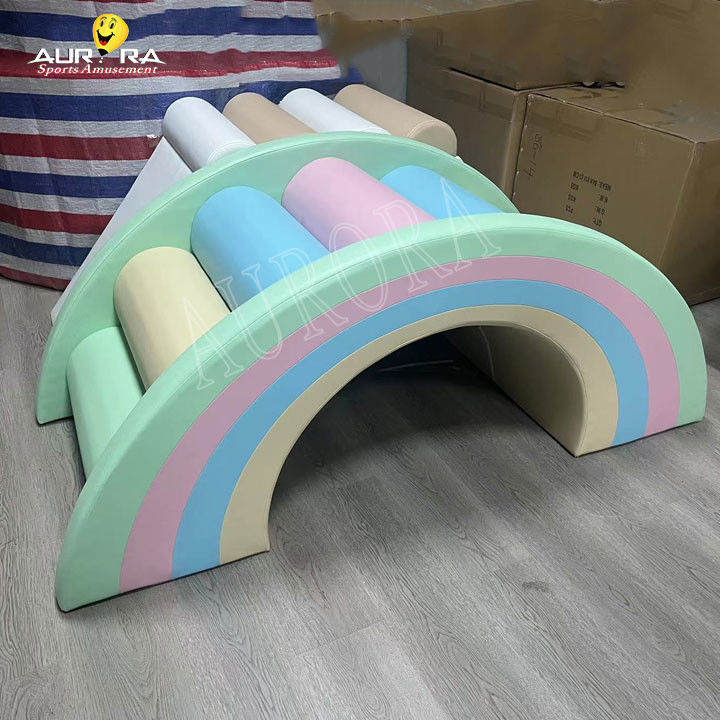 Pastel Baby Soft Play Blocos de escalada para festa Aluguer de equipamento de soft play personalizado