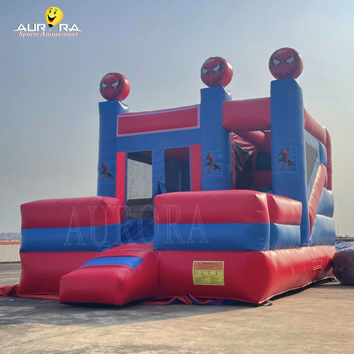 Homem-Aranha tema colorido inflável castelo saltador combo personalizado