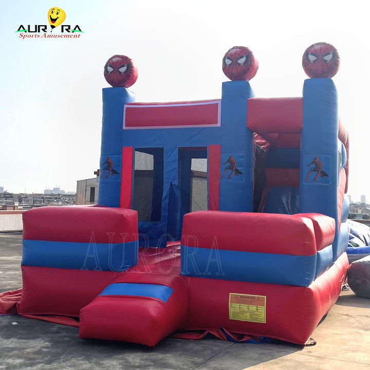 Homem-Aranha tema colorido inflável castelo saltador combo personalizado