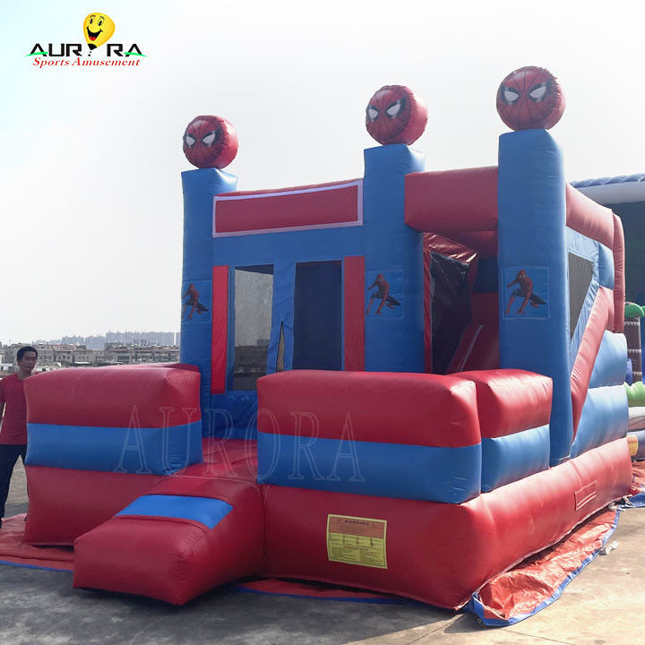 Homem-Aranha tema colorido inflável castelo saltador combo personalizado