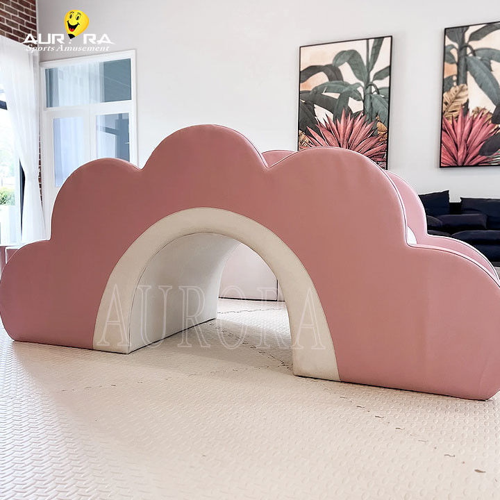Pastel Rosa Branco Equipamento de Jogos Soft para Crianças Não Tóxico Alpinistas de Jogos Soft Indoor