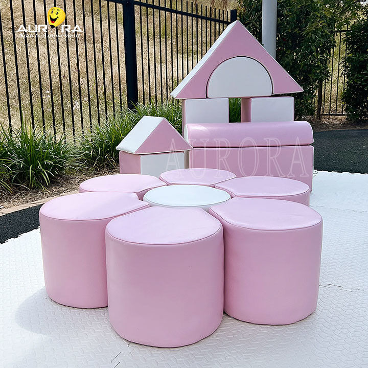 Pastel Rosa Branco Equipamento de Jogos Soft para Crianças Não Tóxico Alpinistas de Jogos Soft Indoor