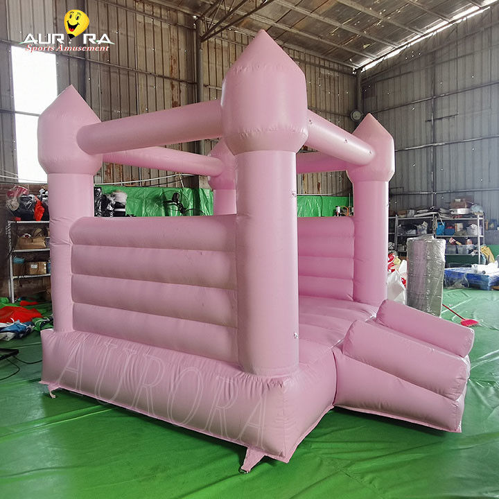 Jumping Bouncy House Kids Pink Inflatable Bounce House 10x10 para aluguer de festa de casamento