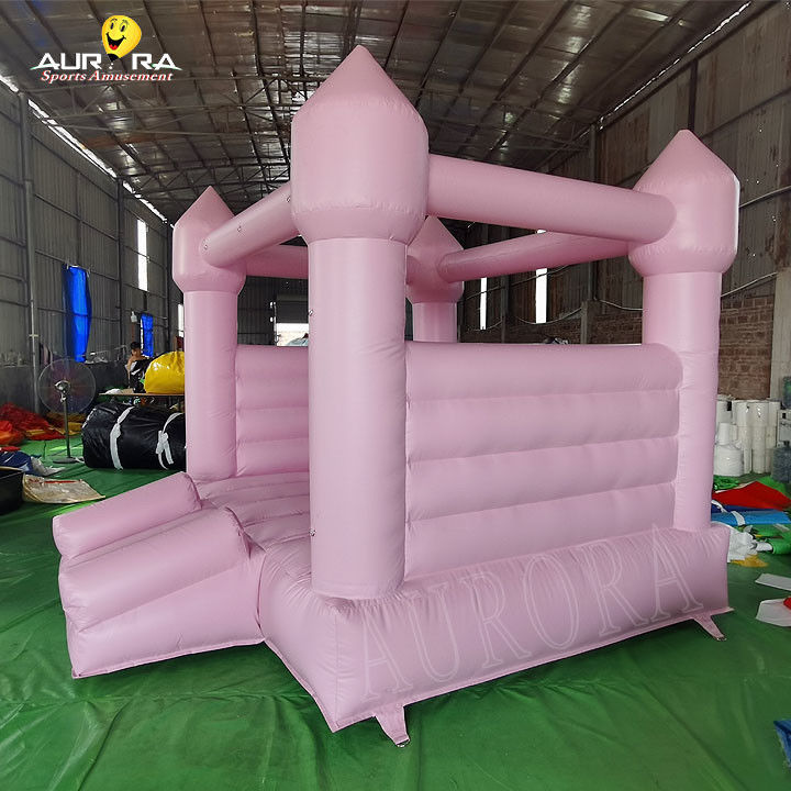Jumping Bouncy House Kids Pink Inflatable Bounce House 10x10 para aluguer de festa de casamento