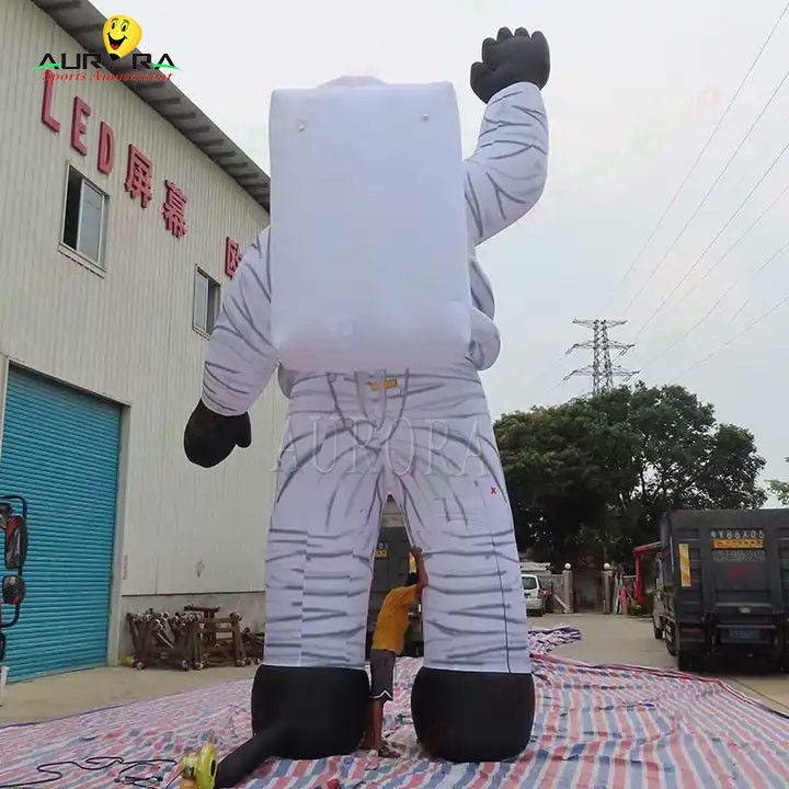 20 pés de altura gigante inflável astronauta palco publicidade infláveis de ar