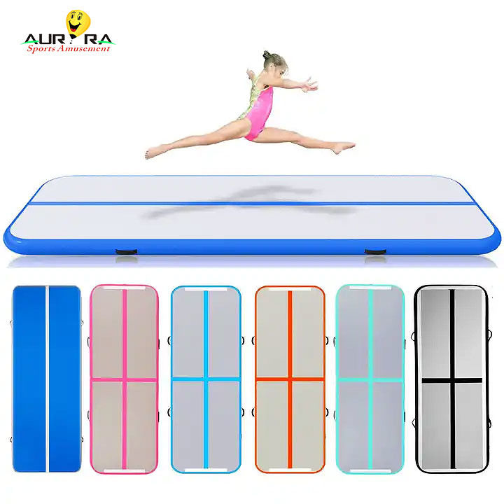 Gimnástica Gymastics Air Track Mat 3m Outdoor Inflatable Jumping Mat Azul
