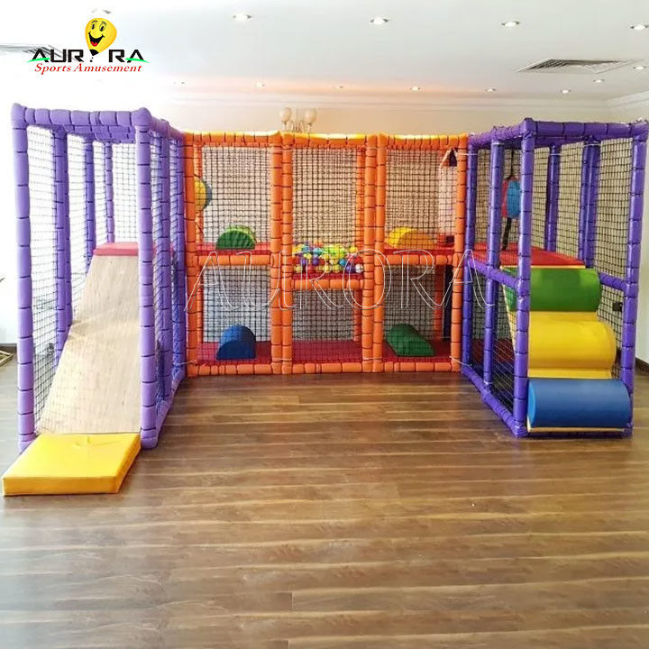 Pequenos Soft Indoor Play Area Equipamento Crianças Play Room Area Games McDonalds Roxo
