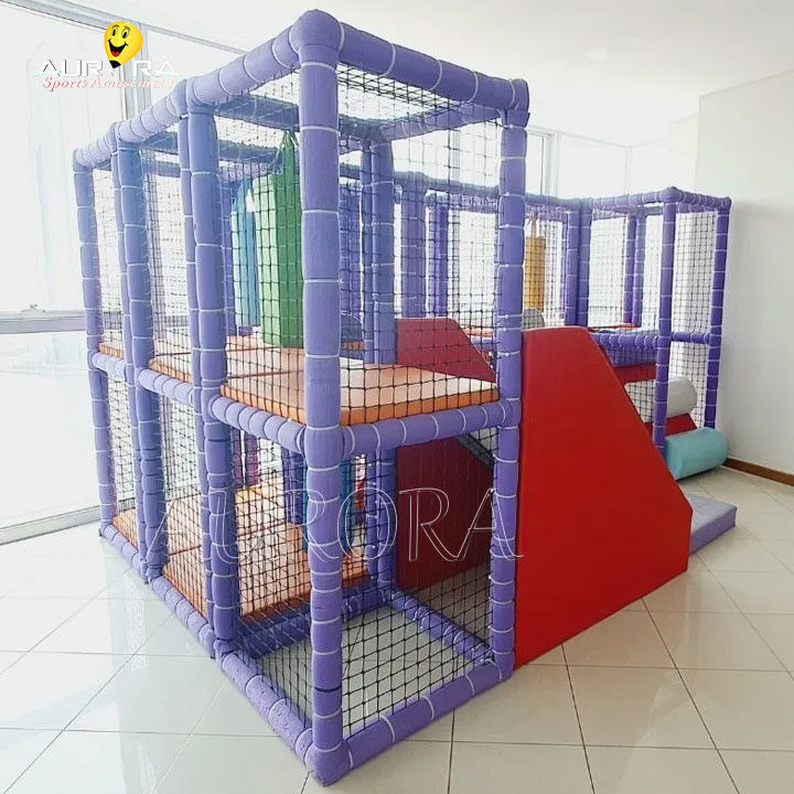 Pequenos Soft Indoor Play Area Equipamento Crianças Play Room Area Games McDonalds Roxo