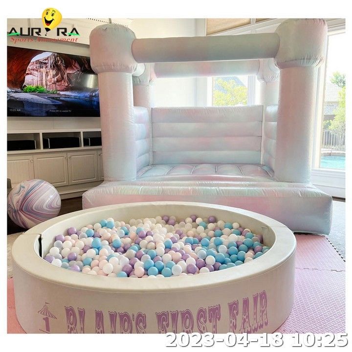 Indoor inflável colorido jardim de infância brinquedo de brinquedo centro bola de piscina