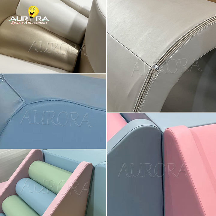 Área de brinquedos para crianças, área de deslizamento para jogos de bola