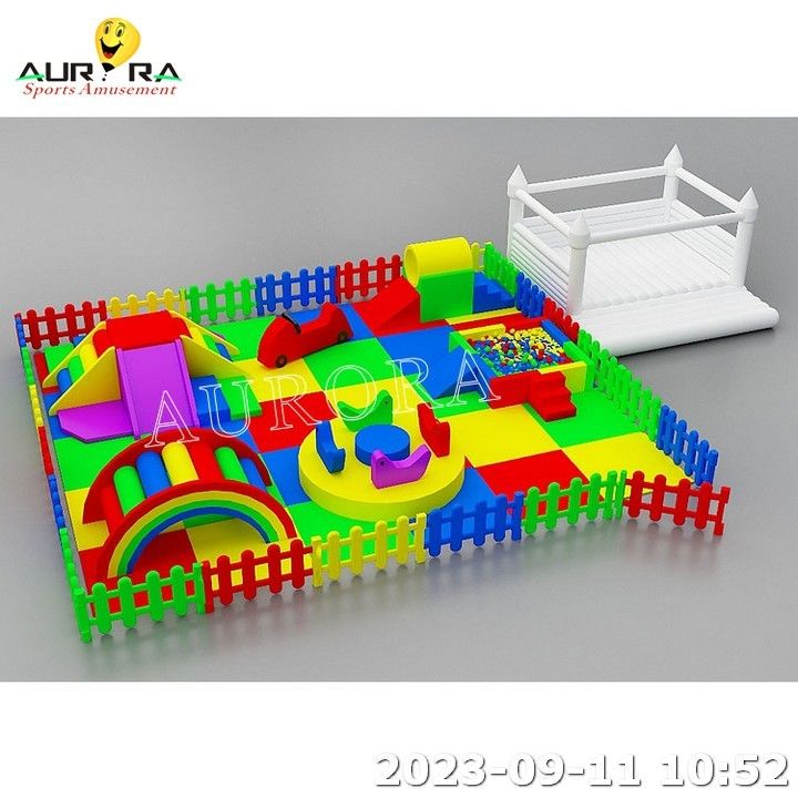 Crianças Cor de Carnaval Espuma Pastel Equipamento de Jogos Soft Indoor Cor Personalizada