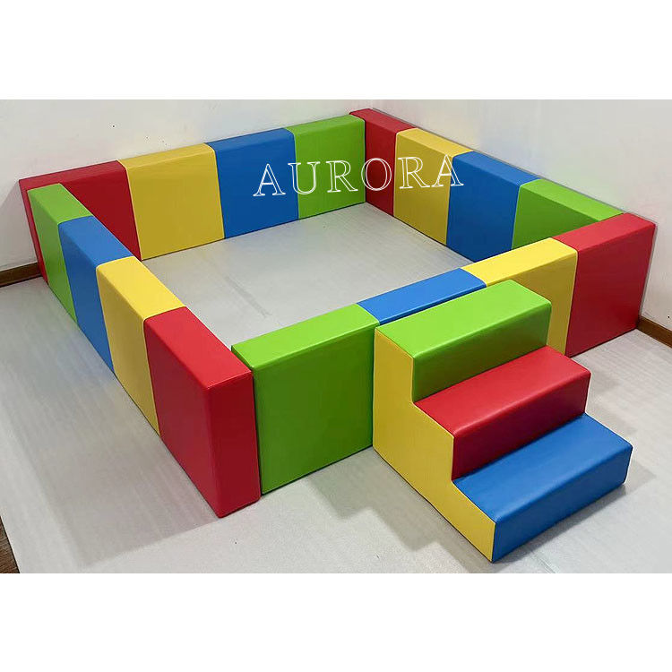 Crianças Cor de Carnaval Espuma Pastel Equipamento de Jogos Soft Indoor Cor Personalizada