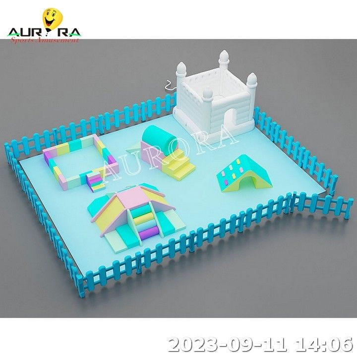 Crianças Soft Play Set Alpinista Equipamento de Jogos Indoor Eco Friendly Foam Toys Verde