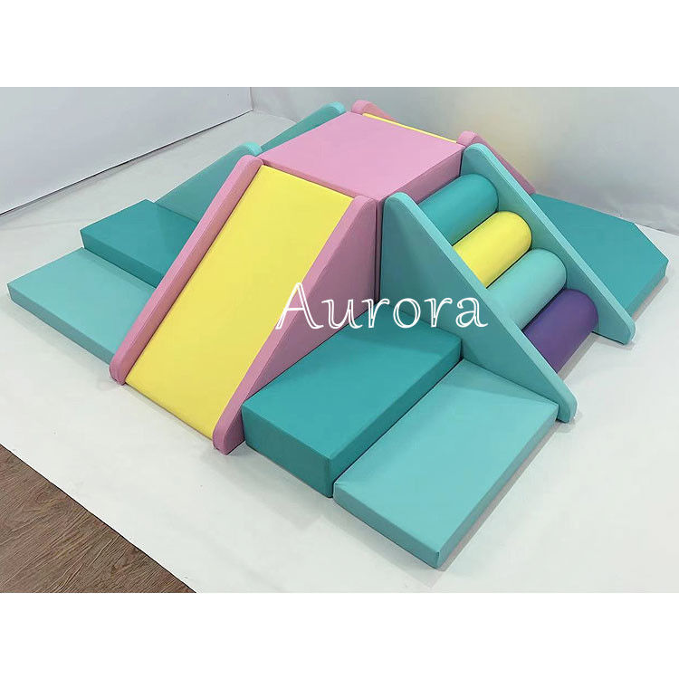 Crianças Soft Play Set Alpinista Equipamento de Jogos Indoor Eco Friendly Foam Toys Verde