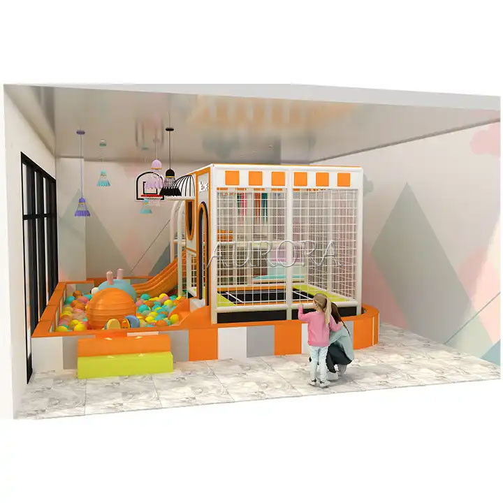 Temática de doces para crianças Equipamento de brinquedos suaves para interiores Cor personalizável