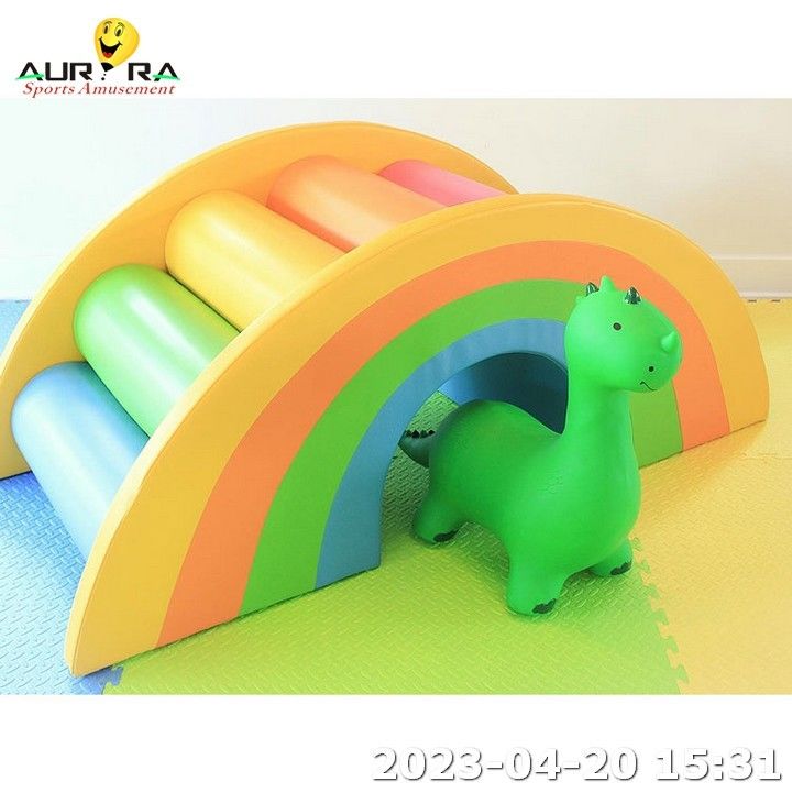 Orange Round Ball Pit Pool Game Playground Crianças Deslizam Indoor Soft Play