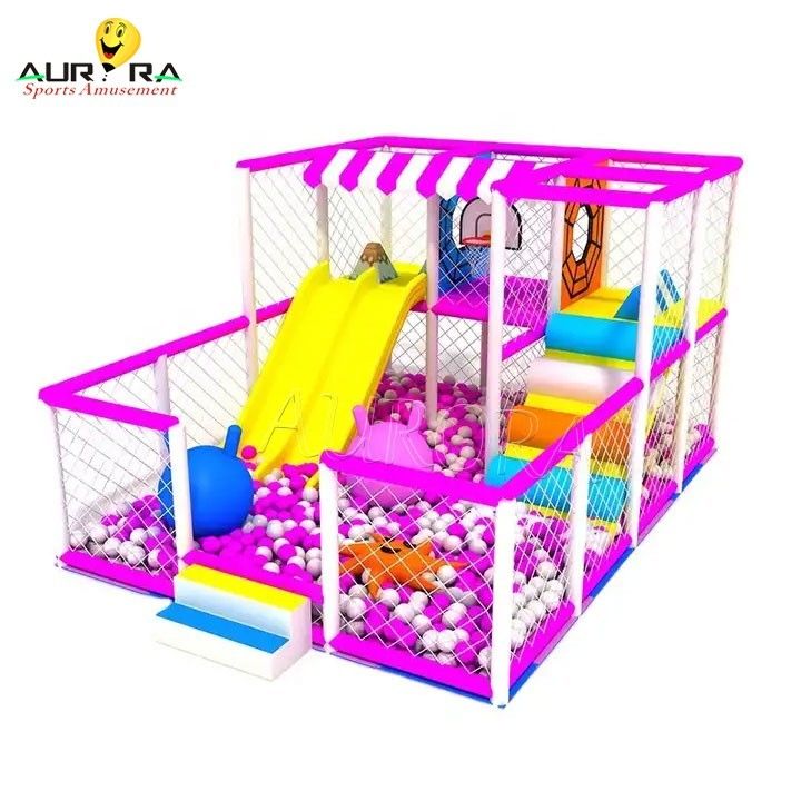 Parque temático interior Parque de diversões infantil azul Equipamento com 1 e Materia de aço