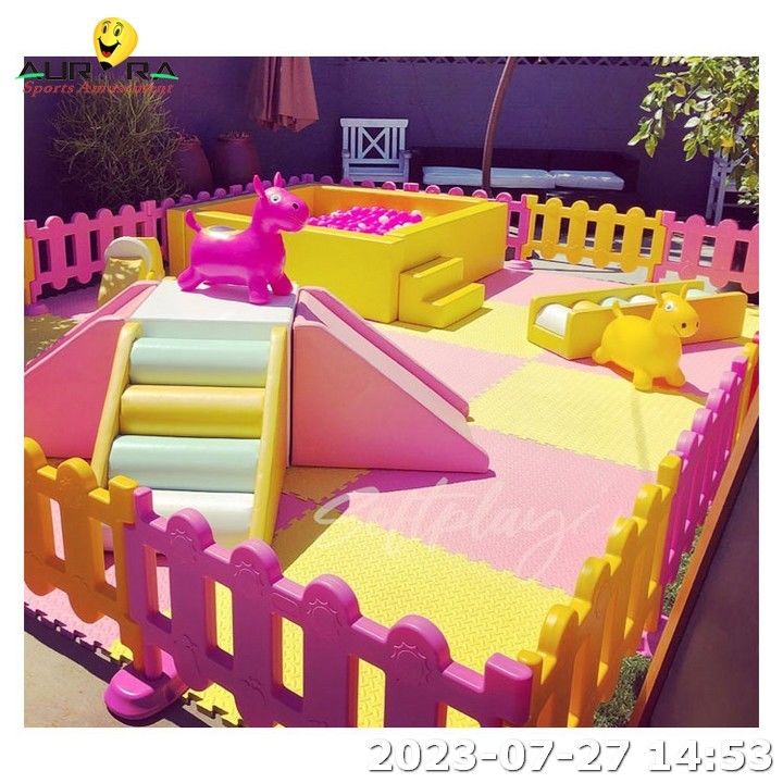 Preço da fábrica Soft Play Merry Go Round para crianças Soft Play Equipamento Set