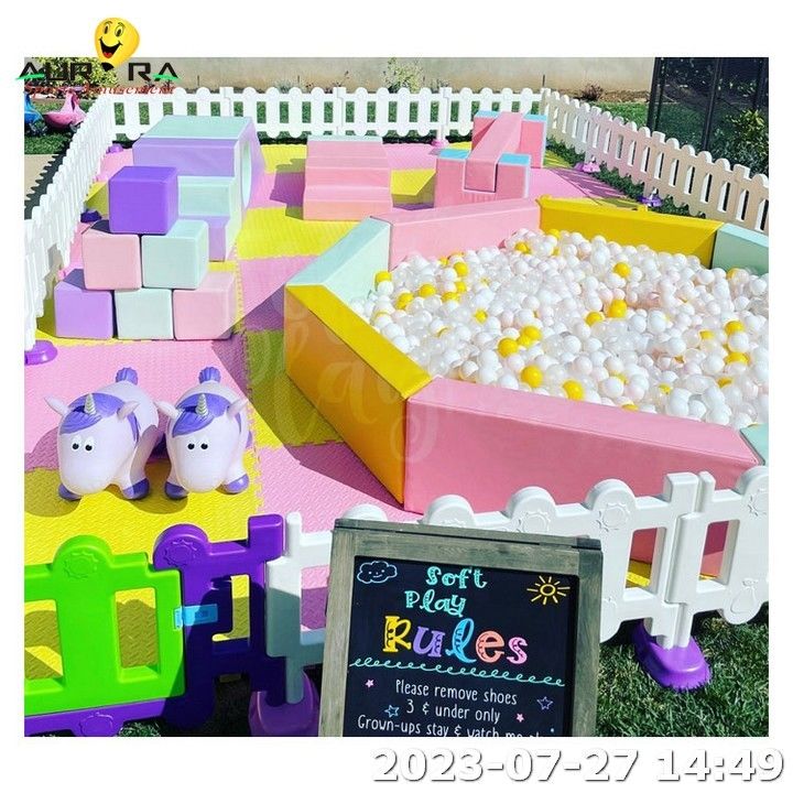 Preço da fábrica Soft Play Merry Go Round para crianças Soft Play Equipamento Set
