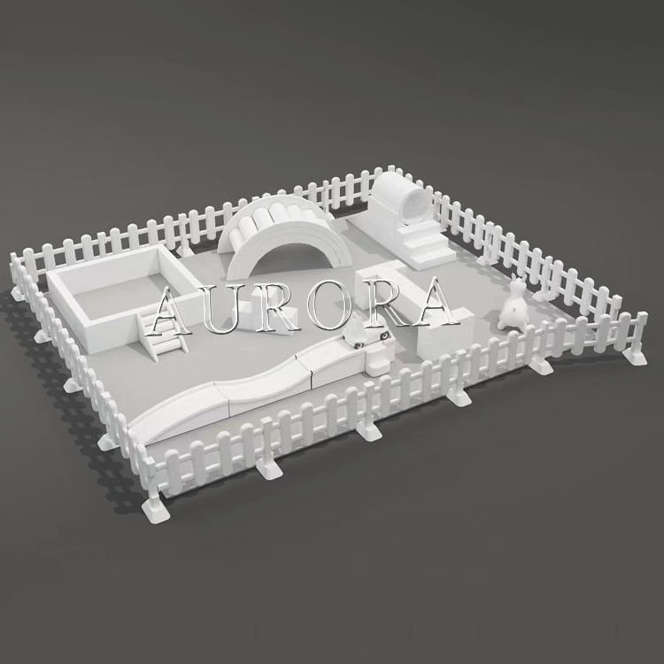 Custom All White Pequeno Tamanho Indoor Playgrounds Soft Play Equipamento para festa