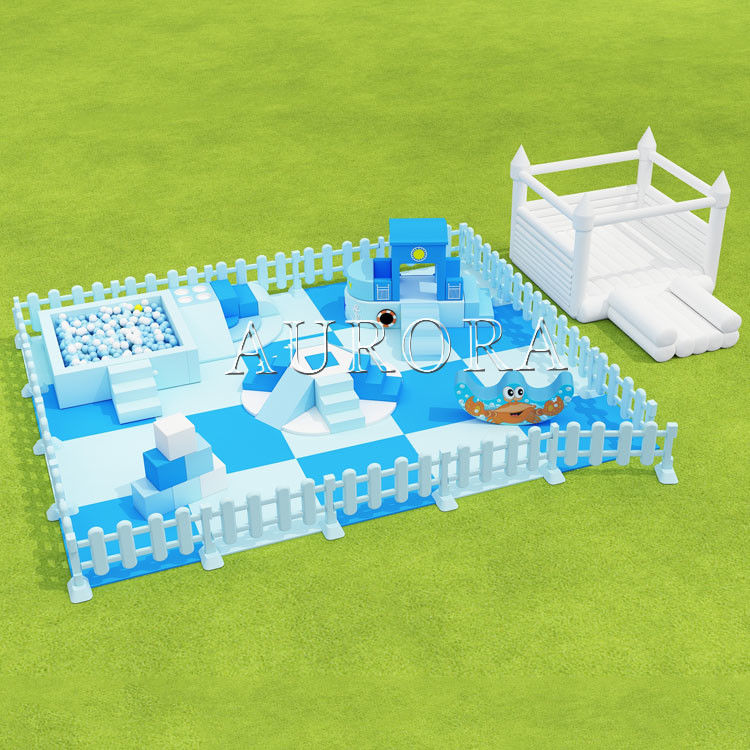 Custom All White Pequeno Tamanho Indoor Playgrounds Soft Play Equipamento para festa