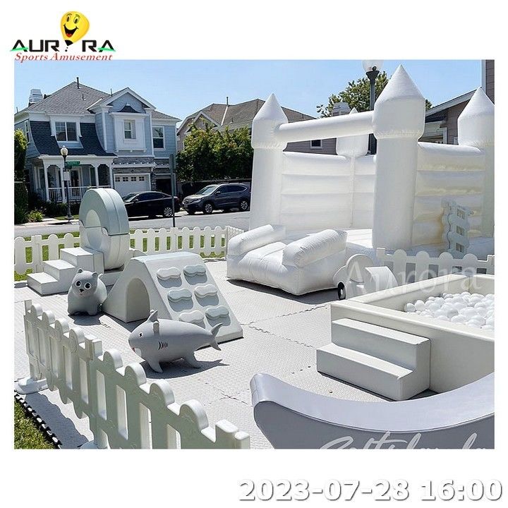 Equipamento de brinquedos de interior Conjunto de brinquedos suaves Crianças Conjunto de escalada suave Roxo Roxo Branco