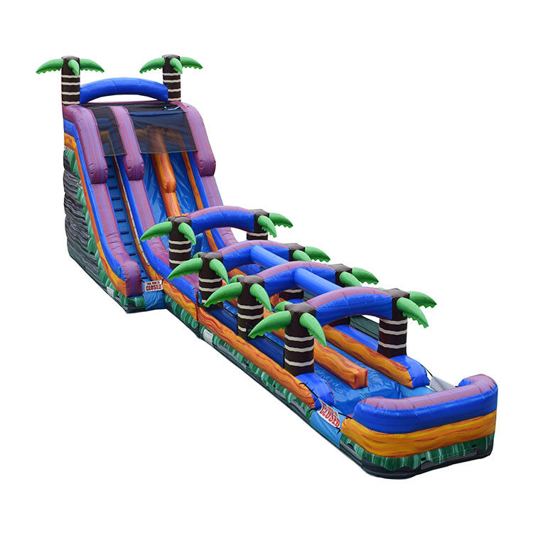 Brinquedos infláveis Acessórios Deslizes de água 22'H Purple Crush Deslizes de água infláveis