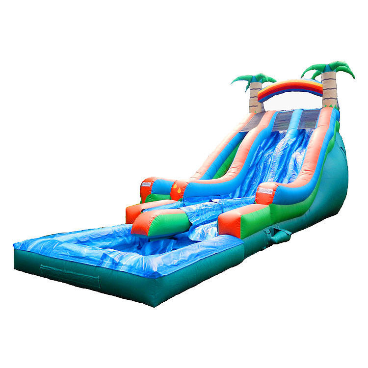 Slide de água inflável para venda Obstáculo de salto Slides de água infláveis para piscina