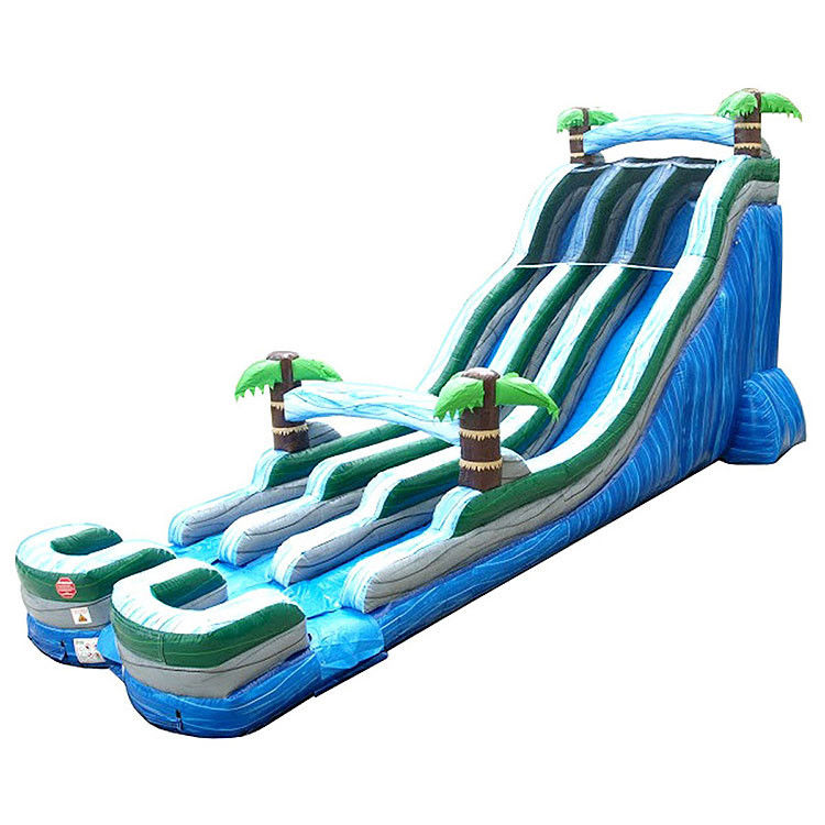 Slide de água inflável para venda Obstáculo de salto Slides de água infláveis para piscina