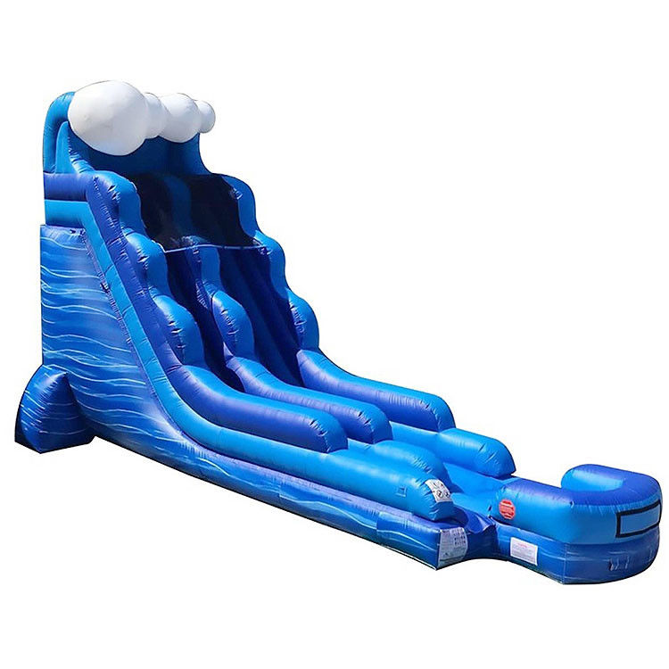 Grande escorrega de água inflável 16ft 18ft 20ft Crianças pátio pequeno escorrega de água brinquedos infláveis