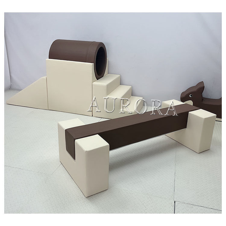 Fábrica Soft Play Parque de Jogos Café Equipamento Beige Indoor Soft Play Round Ball Pit