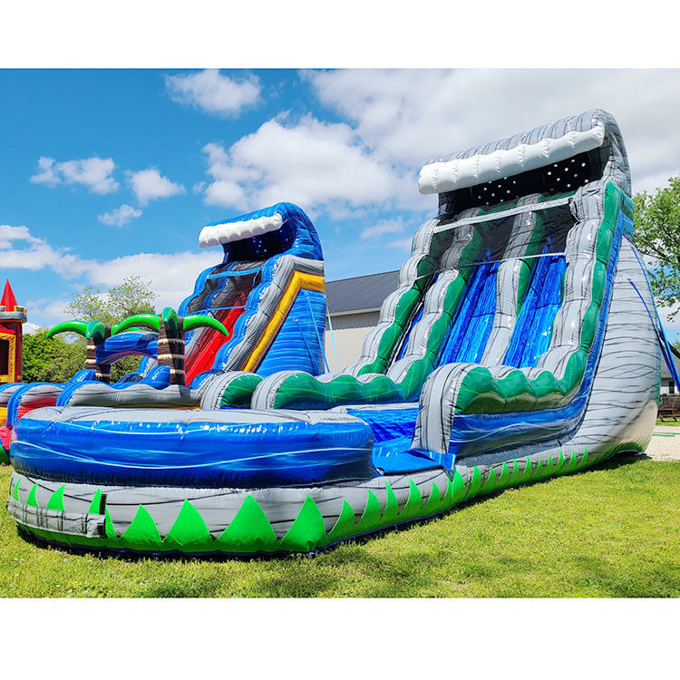 Grande Slide Inflável Lago de Água Parque Inflável de Água Para Crianças e Adultos ao Ar Livre
