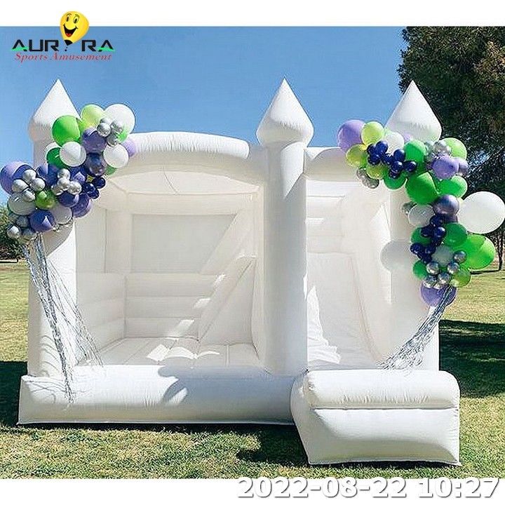 Festa de cores Casa de salto para crianças Casamento inflável Castelo de salto Salto
