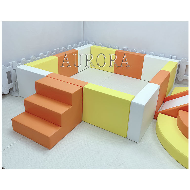 Laranja Equipamento de Jogos Soft Baratos Área de Jogos Soft Kids Equipamento de Jogos Soft Interior