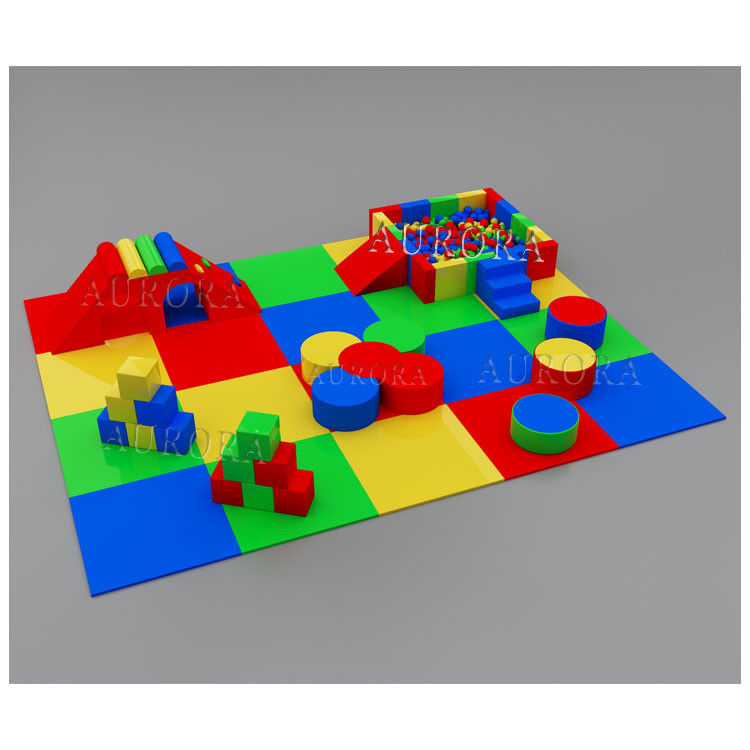 Soft Play Equipamento de aluguer Soft Climbing Slide Play Blocos de espuma coloridos