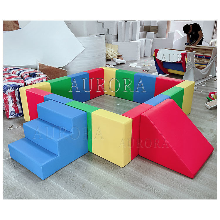 Soft Play Equipamento de aluguer Soft Climbing Slide Play Blocos de espuma coloridos